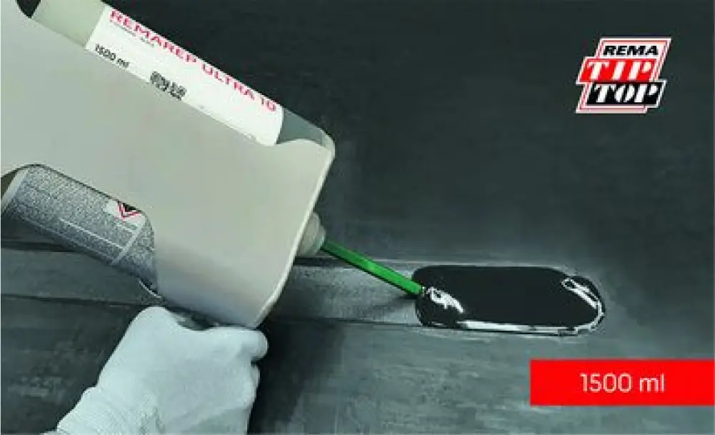 Close-up of conveyor belt temperature